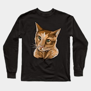 Orange Cat Art Long Sleeve T-Shirt